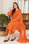 3 Piece Embroidered Jacquard Lawn Suit