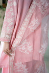 3 Piece Embroidered Cotton Doria Suit