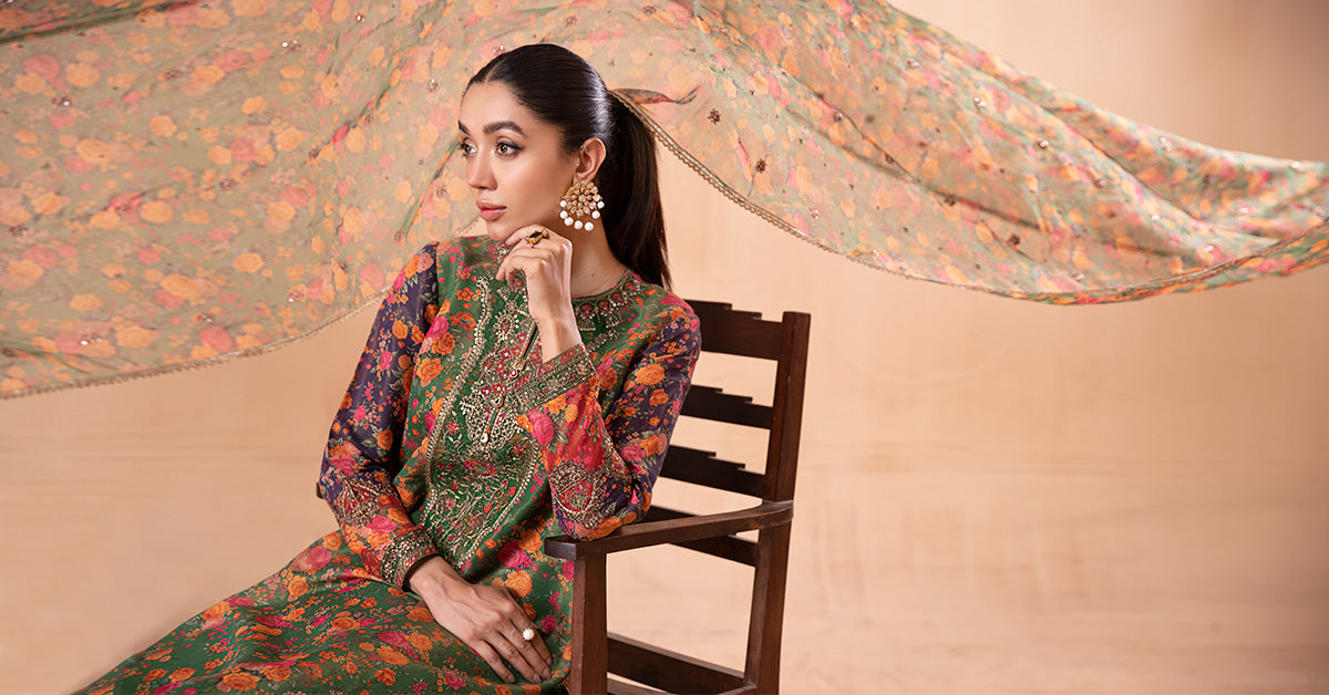 3 Piece Printed Cotton Masoori Suit