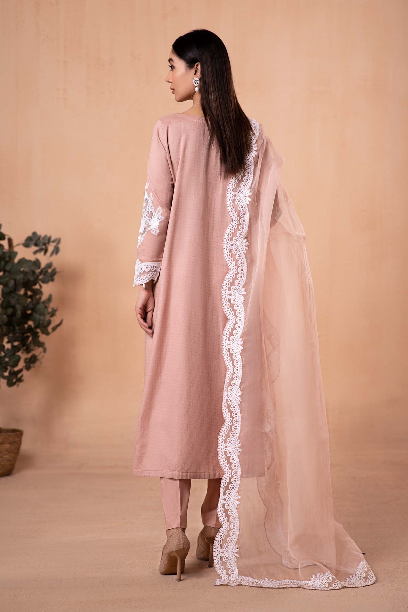 3 Piece Dyed Lawn Suit