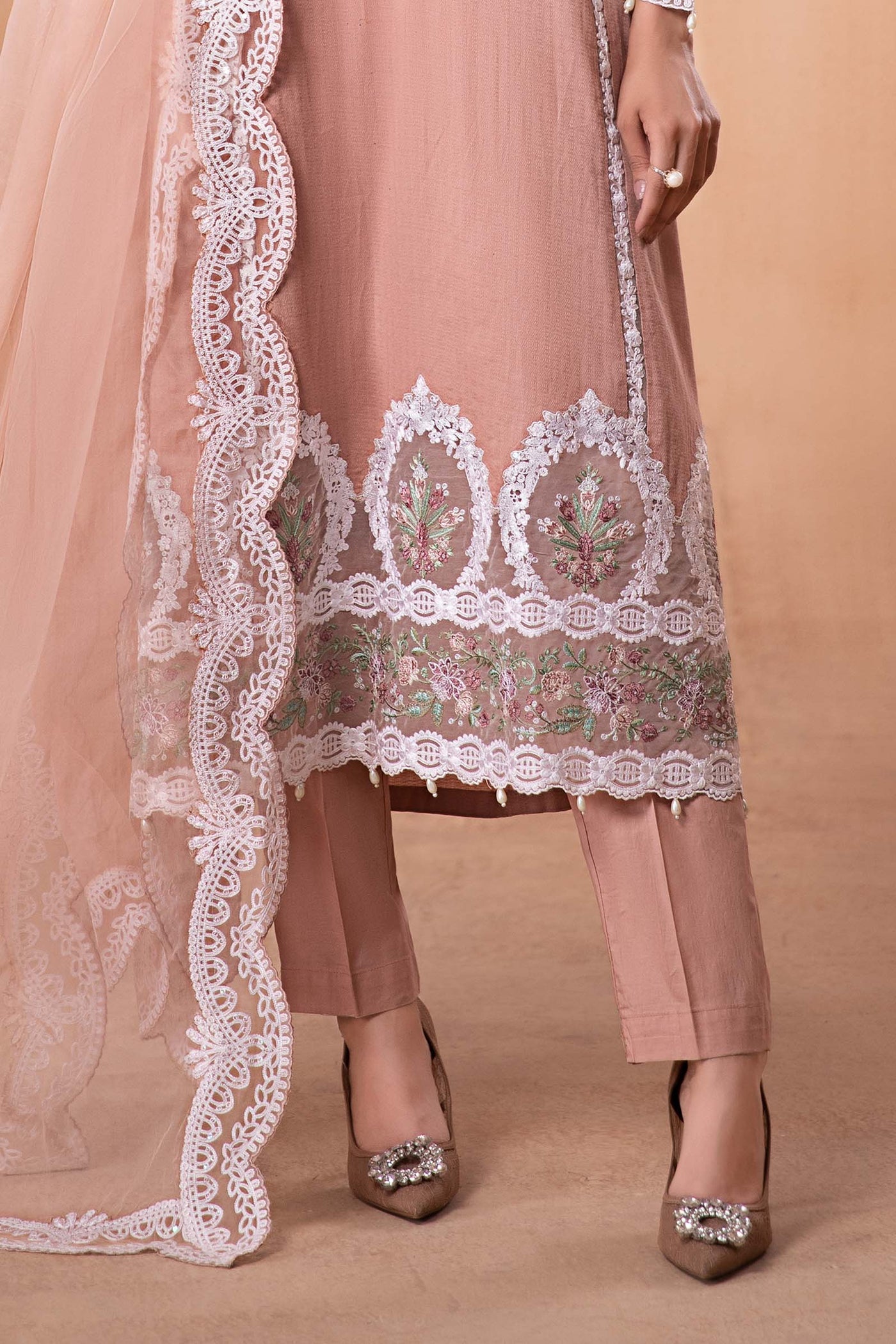 3 Piece Dyed Lawn Suit