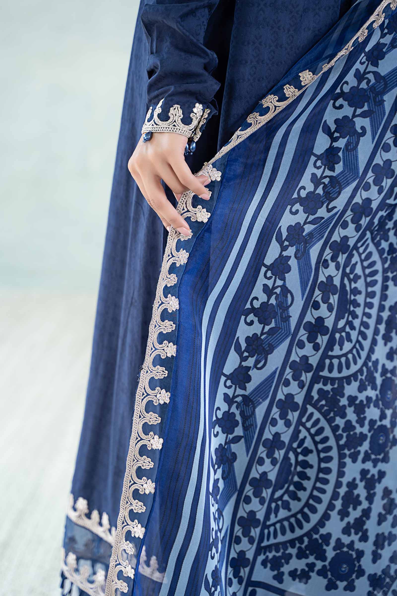 3 Piece Dyed Jacquard Lawn Suit