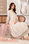 3 Piece Embroidered Jacquard Lawn Suit