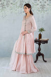 3 Piece Embroidered Net Suit