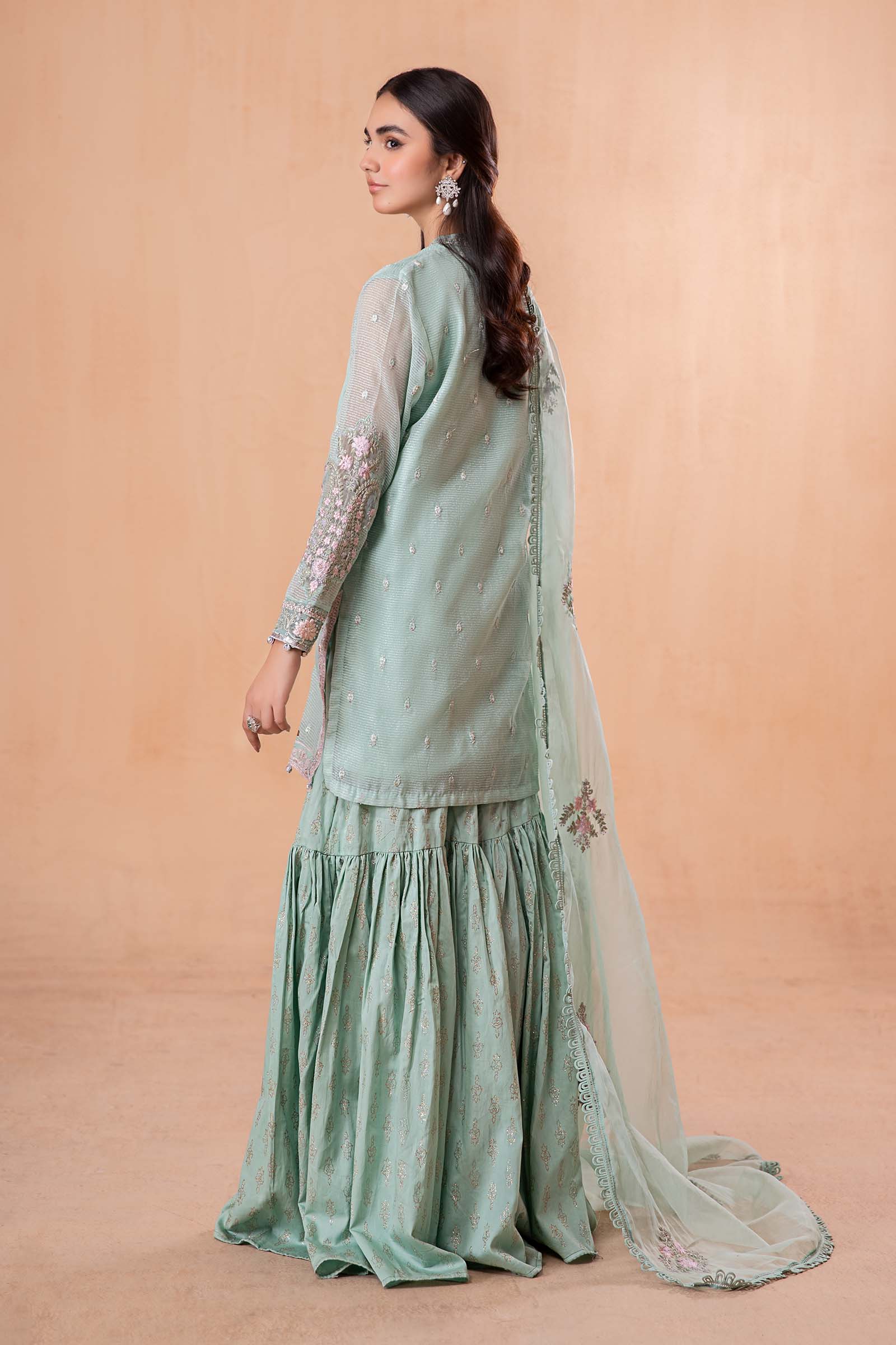 3 Piece Embroidered Cotton Karandi Suit