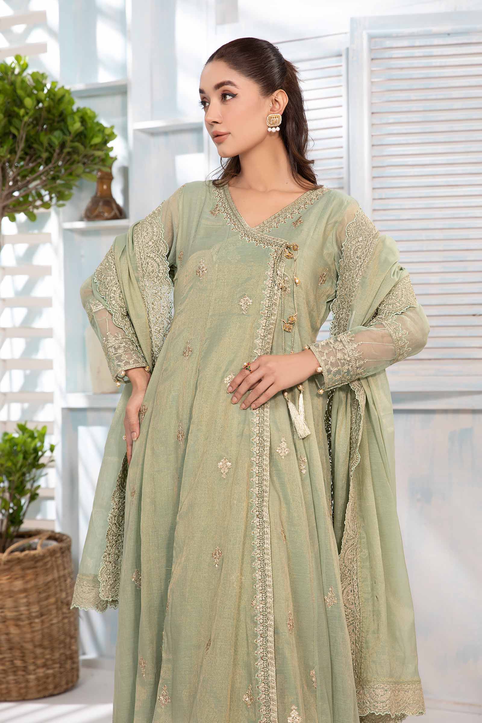 3 Piece Embroidered Cotton Masoori Suit