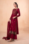 3 Piece Embroidered Jacquard Lawn Suit