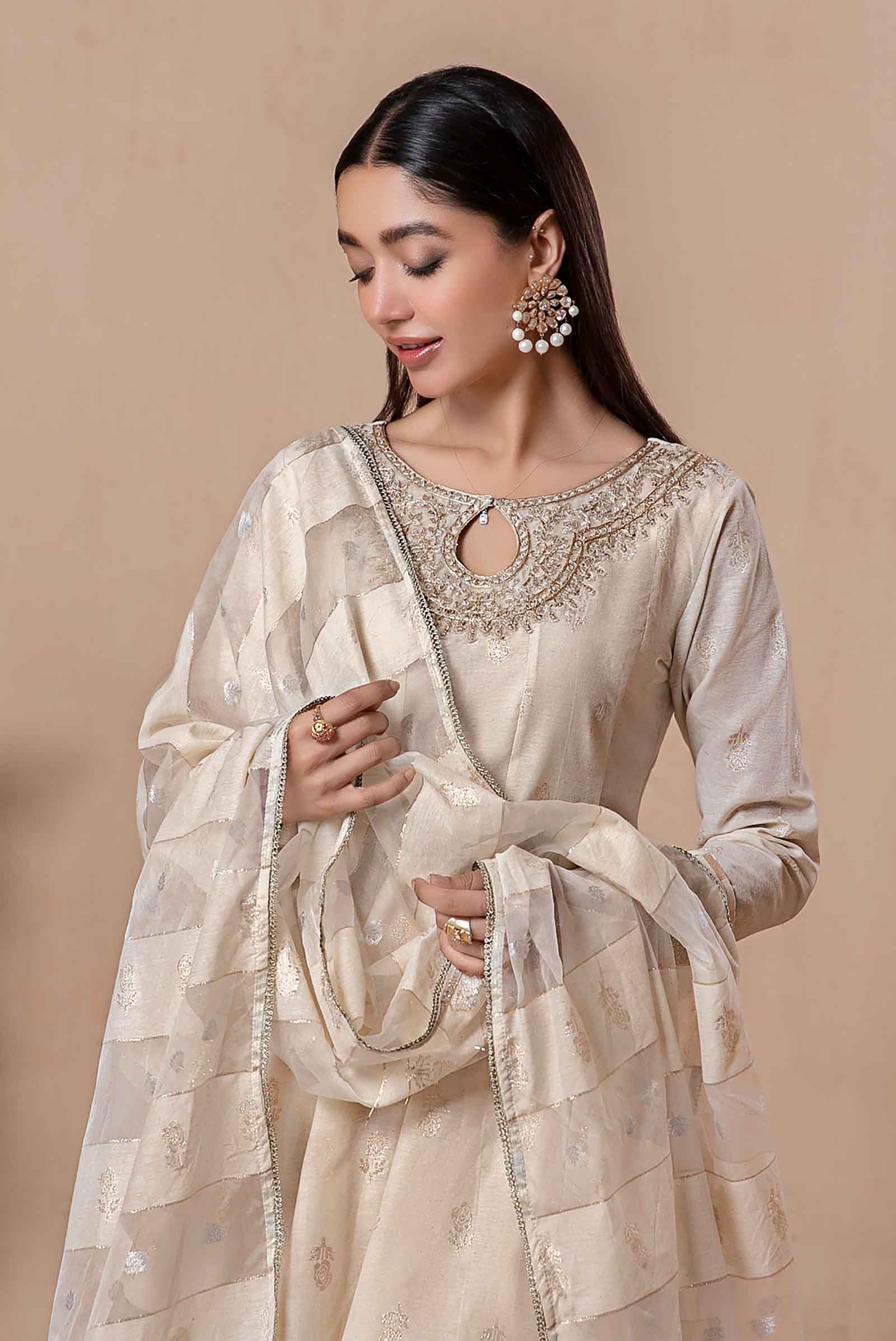 3 Piece Dyed Khadi Karandi Suit