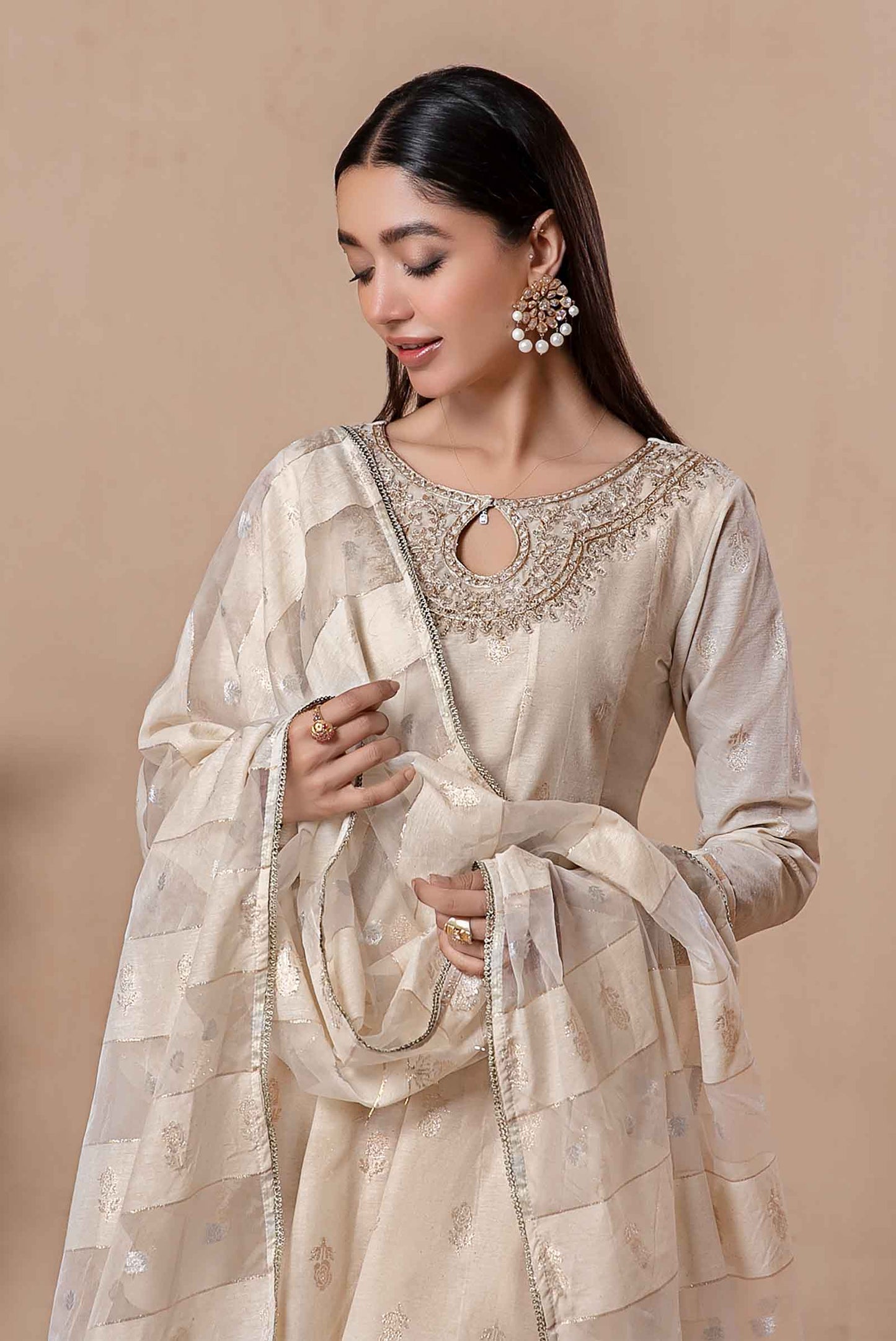 3 Piece Dyed Khadi Karandi Suit