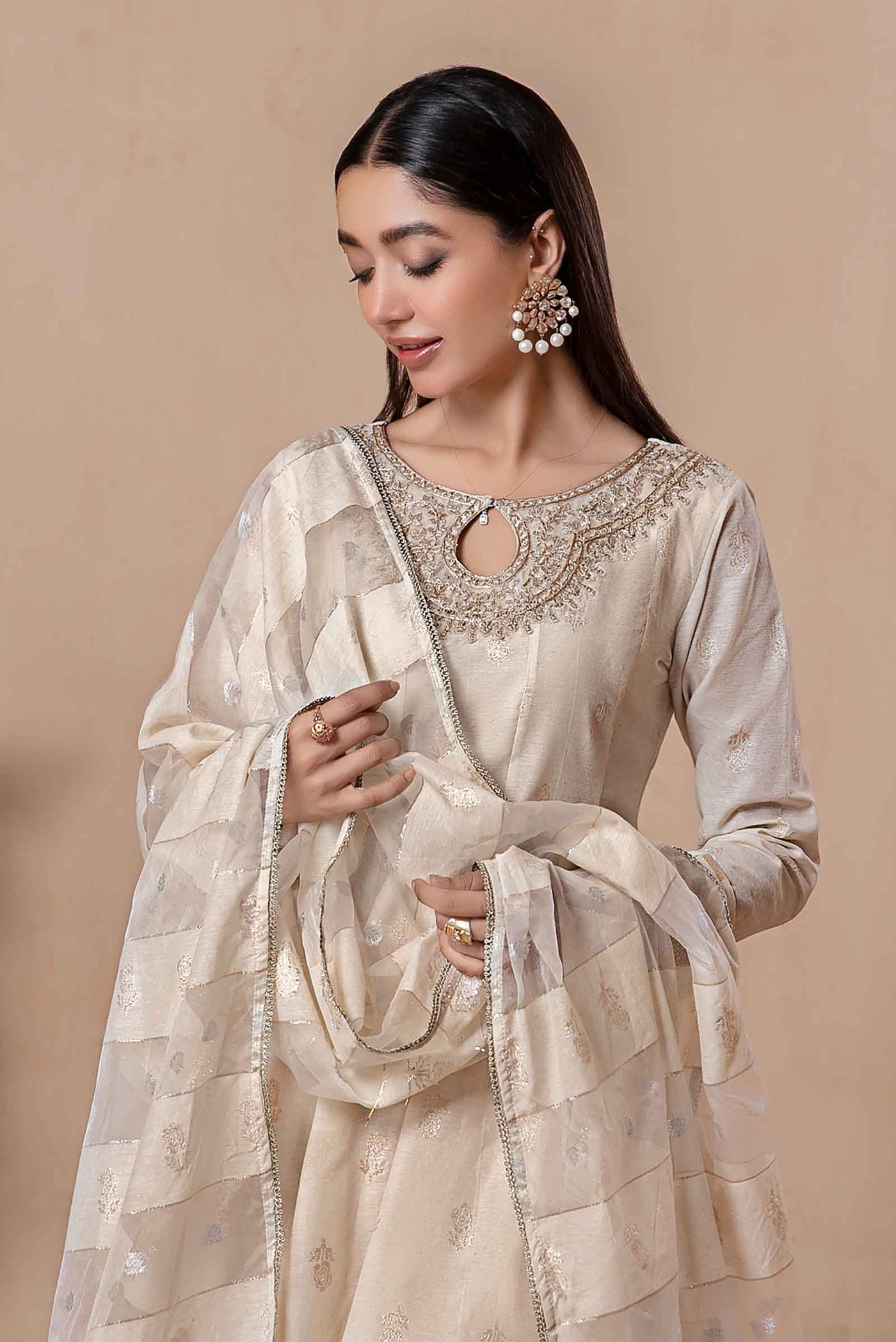 3 Piece Dyed Khadi Karandi Suit