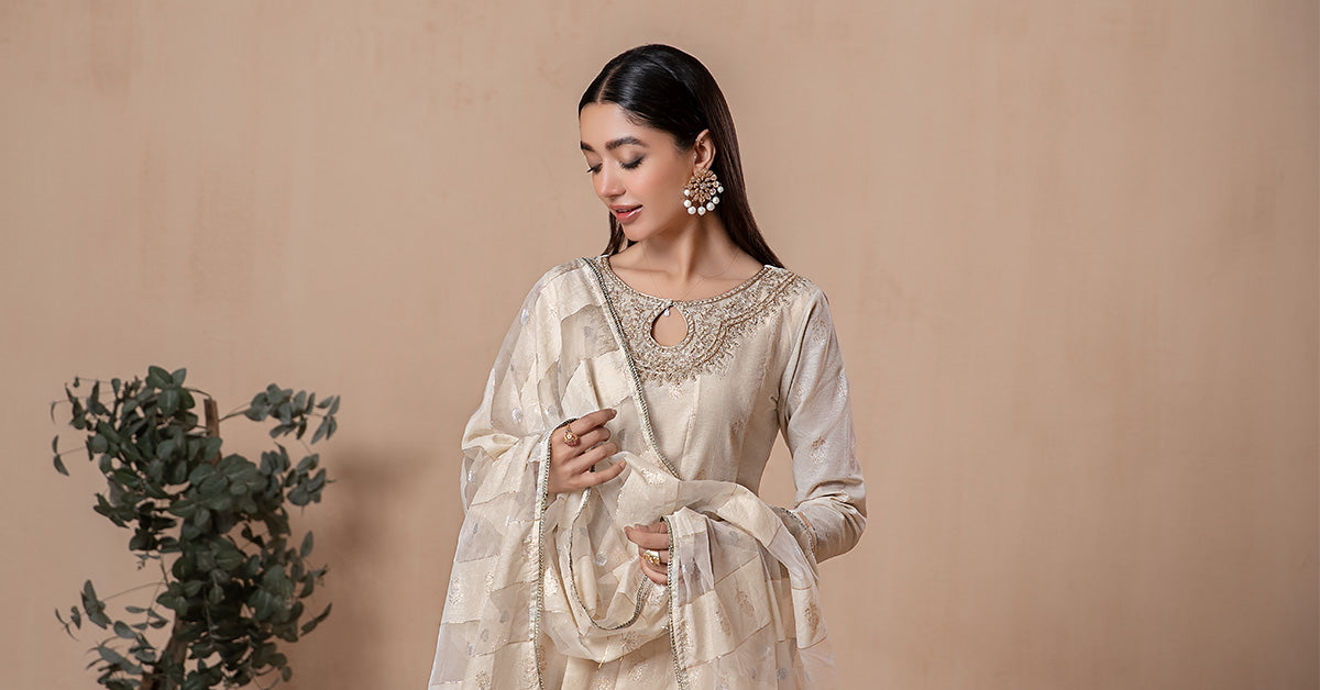 3 Piece Dyed Khadi Karandi Suit