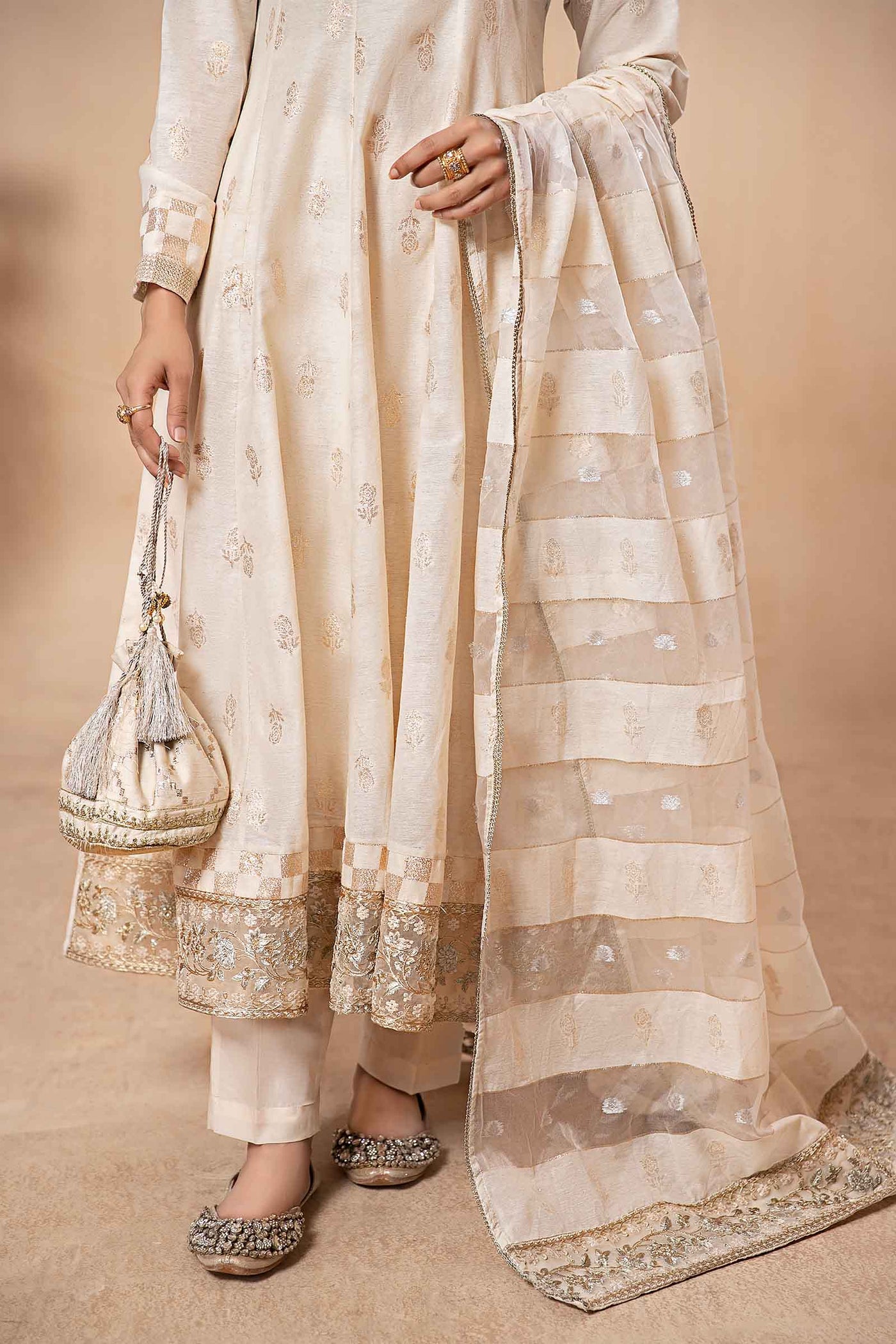 3 Piece Dyed Khadi Karandi Suit