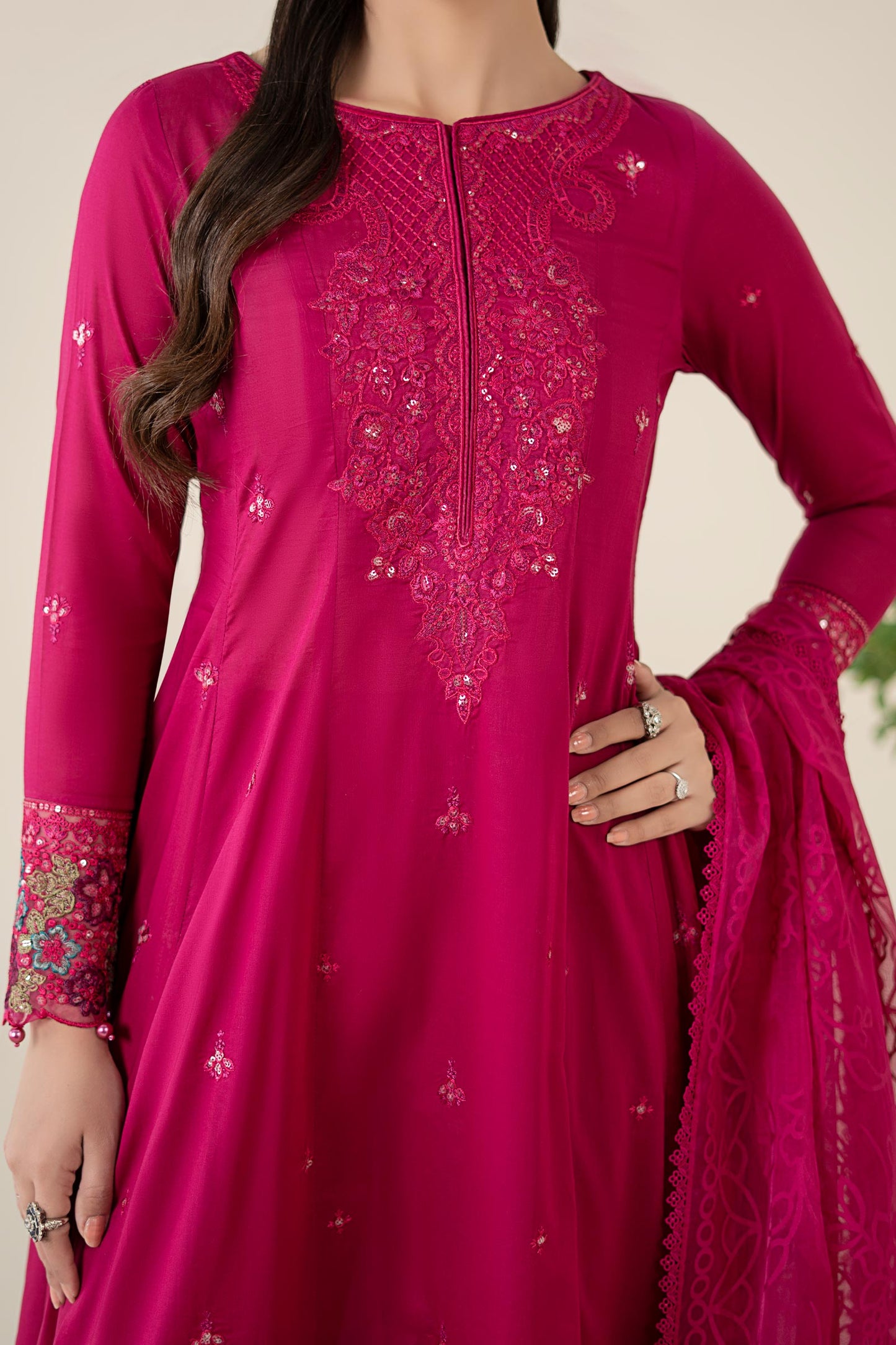 3 Piece Embroidered Lawn Suit