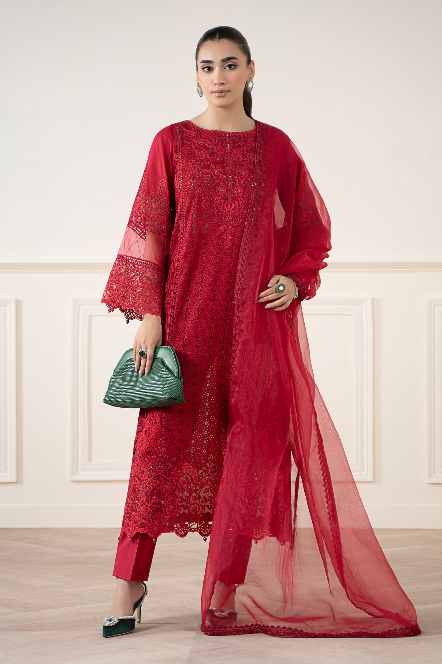 3 Piece Embroidered Lawn Suit