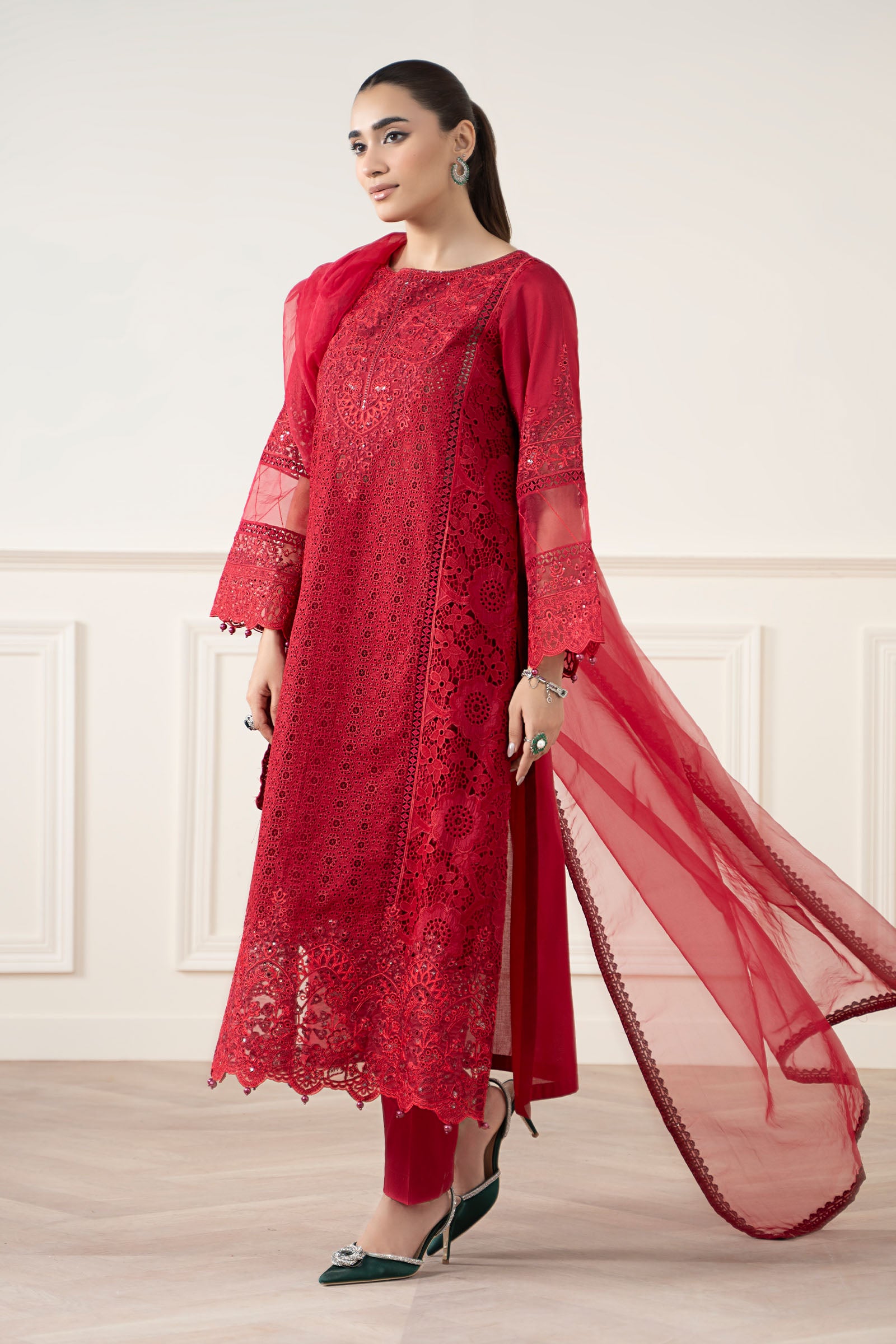 3 Piece Embroidered Lawn Suit