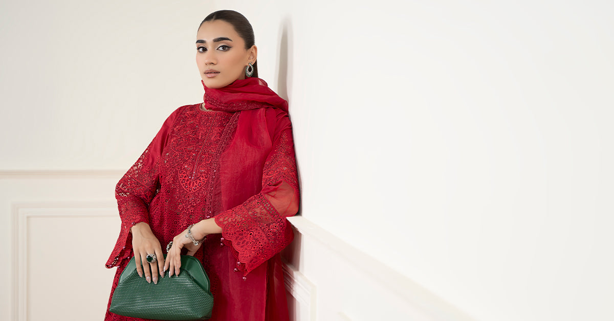 3 Piece Embroidered Lawn Suit