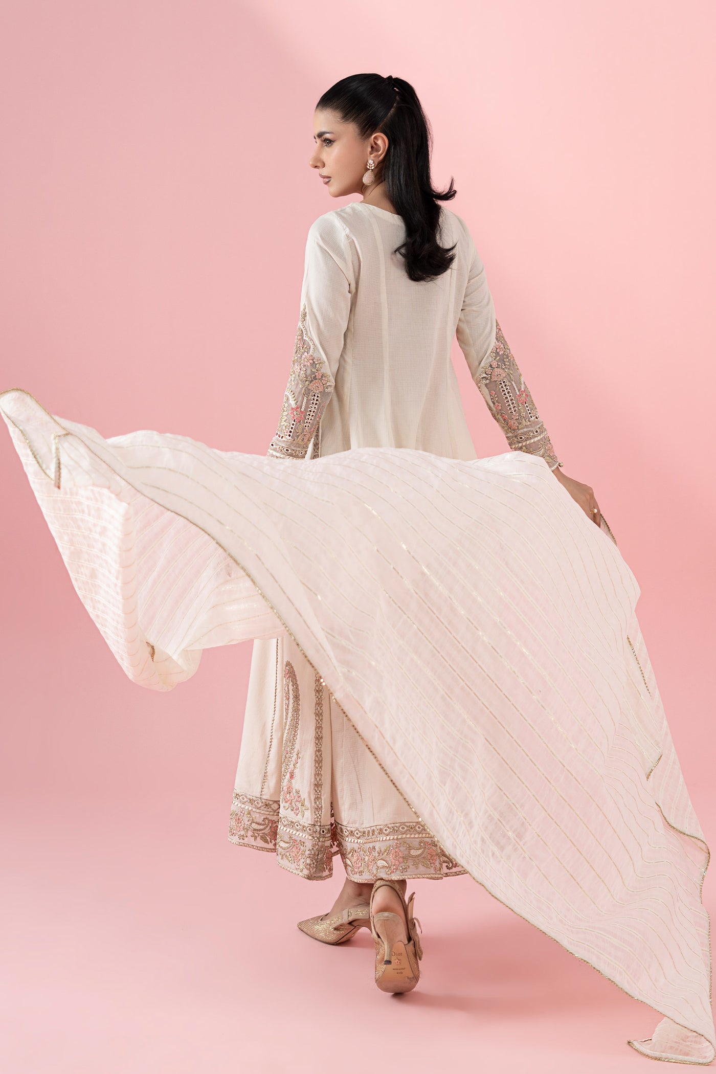 3 Piece Embroidered Dobby Suit |  DW-EA25-122