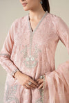 3 Piece Embroidered Paper Cotton Suit