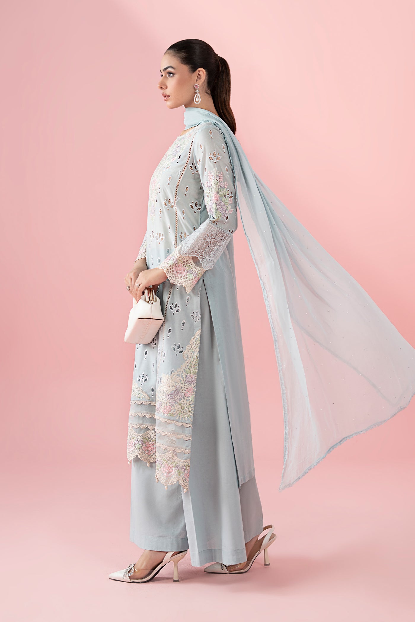 3 Piece Embroidered Lawn Suit |  DW-EA25-15