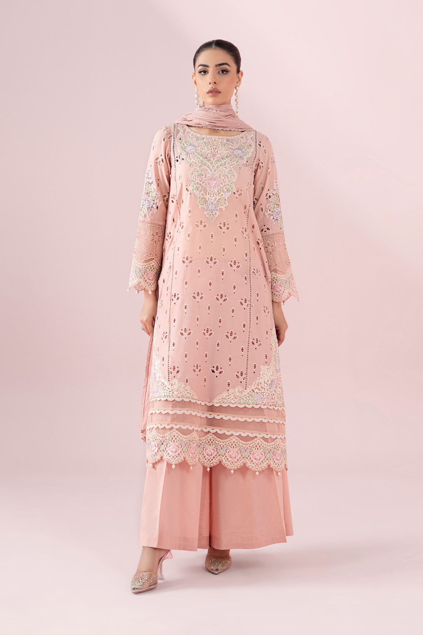 3 Piece Embroidered Lawn Suit |  DW-EA25-15