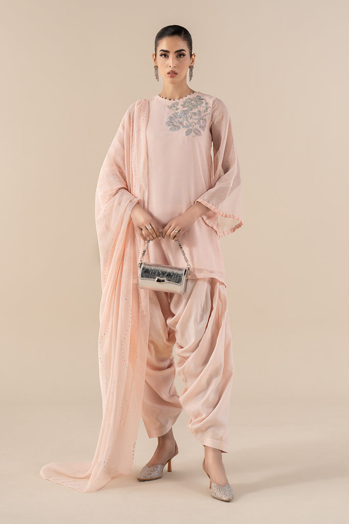 Maria B 3 Piece Embellished Cotton Net Suit, view 1