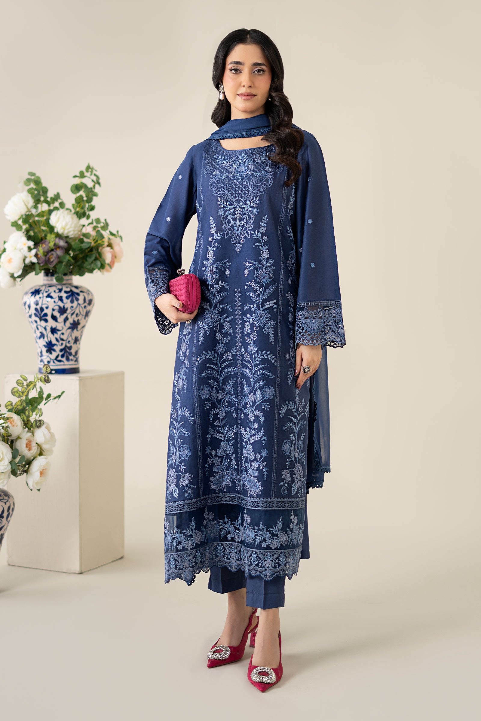3 Piece Embroidered Lawn Suit