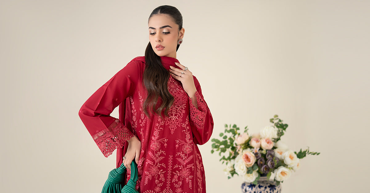 3 Piece Embroidered Lawn Suit