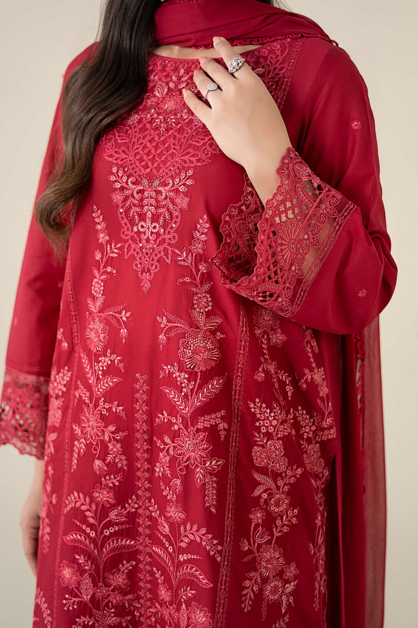 3 Piece Embroidered Lawn Suit