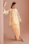 3 Piece Embroidered Cotton Net Suit