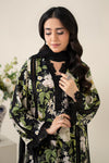 3 Piece Printed Raw Silk Suit