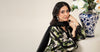 3 Piece Embroidered Raw Silk Suit