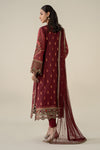 3 Piece Embroidered Jacquard Suit