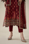 3 Piece Embroidered Jacquard Suit