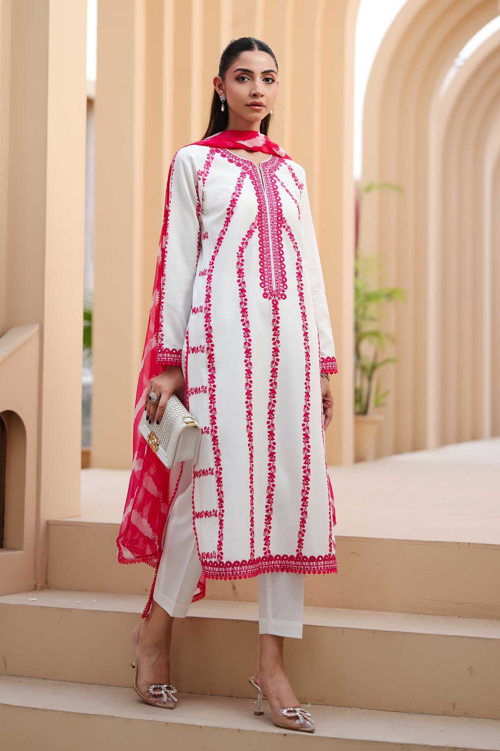 3 Piece Embroidered Lawn Suit