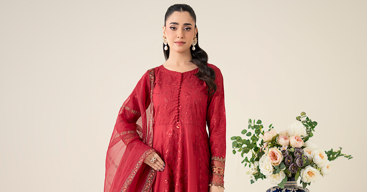 3 Piece Embroidered Lawn Suit