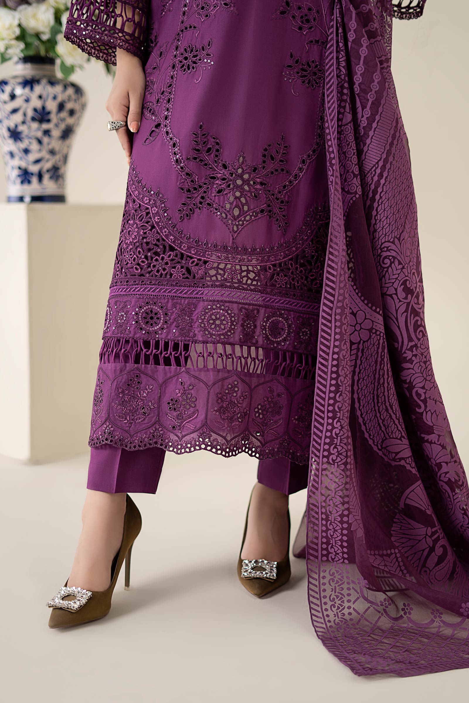 3 Piece Embroidered Lawn Suit