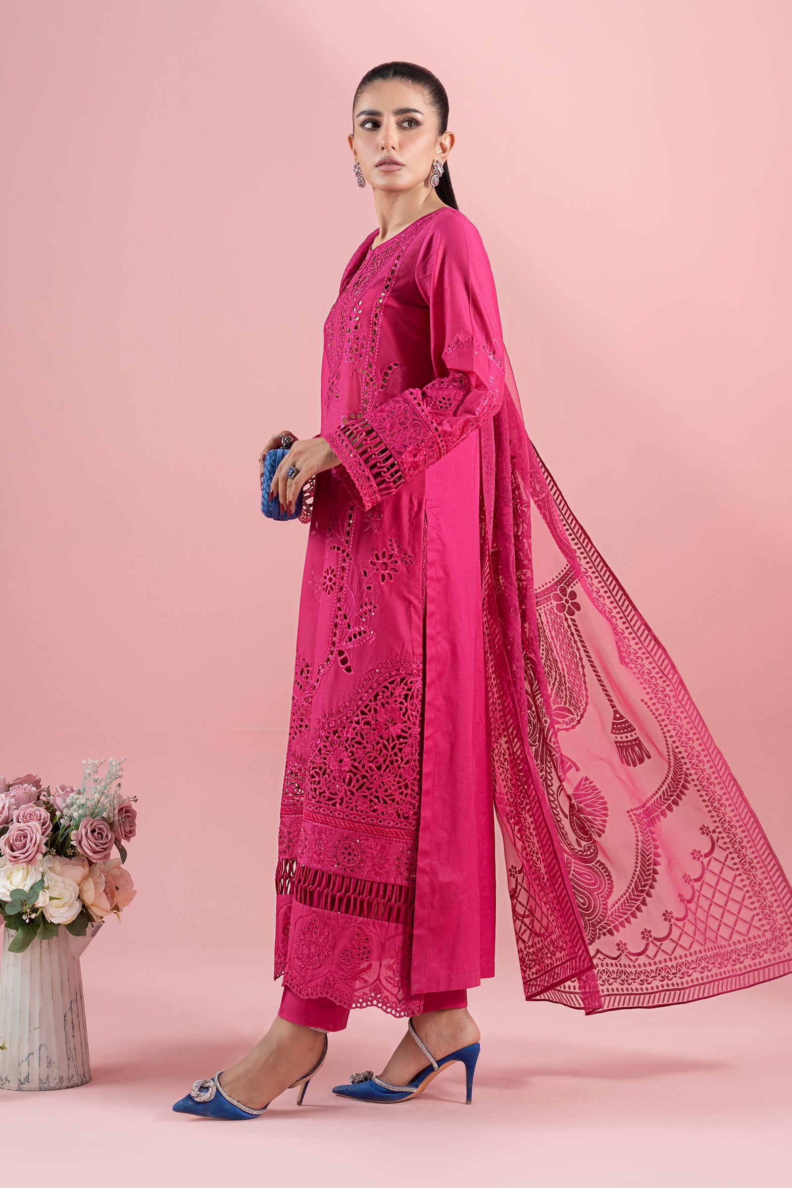 3 Piece Embroidered Lawn Suit