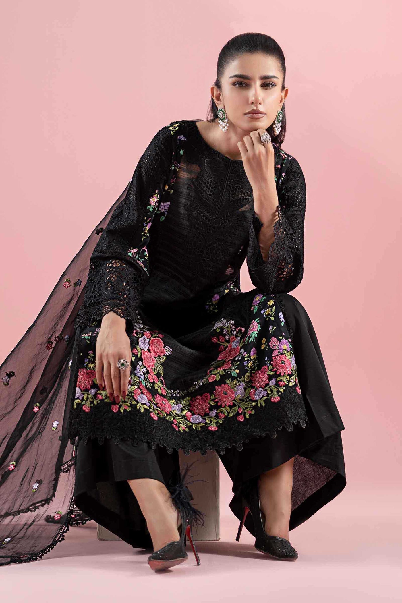 3 Piece Embroidered Lawn Suit
