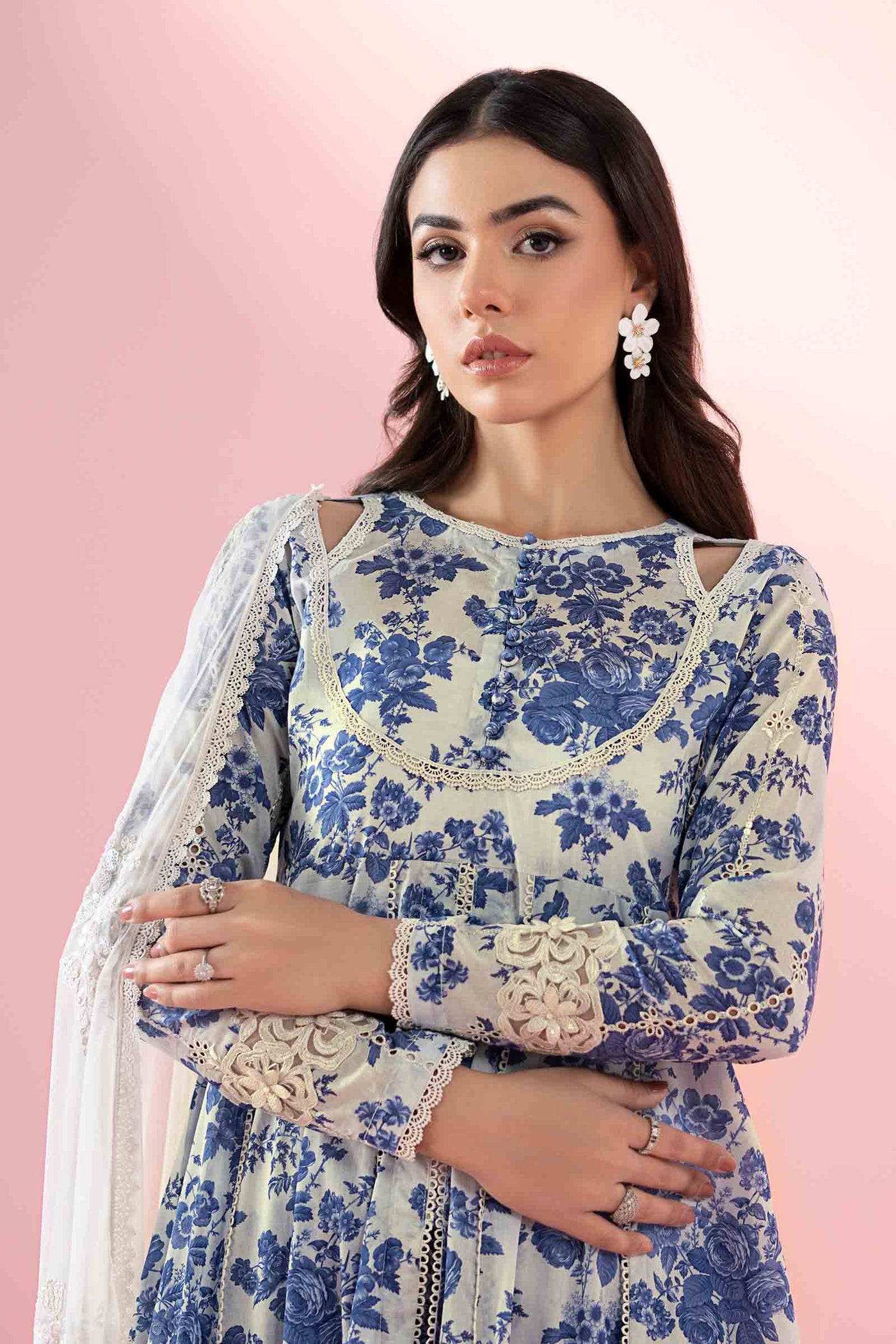 3 Piece Printed Lawn Suit |  DW-EA25-87