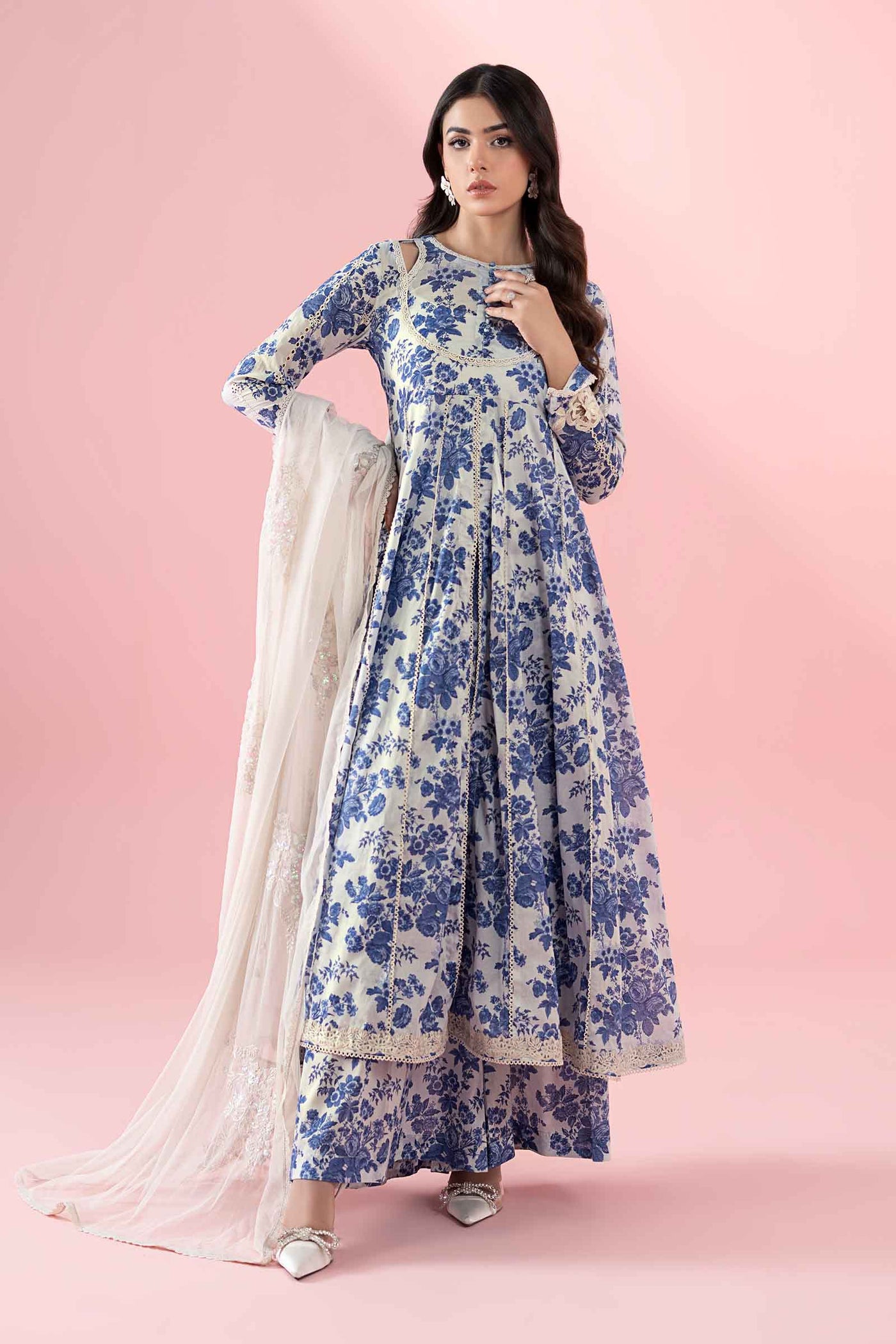 3 Piece Printed Lawn Suit |  DW-EA25-87