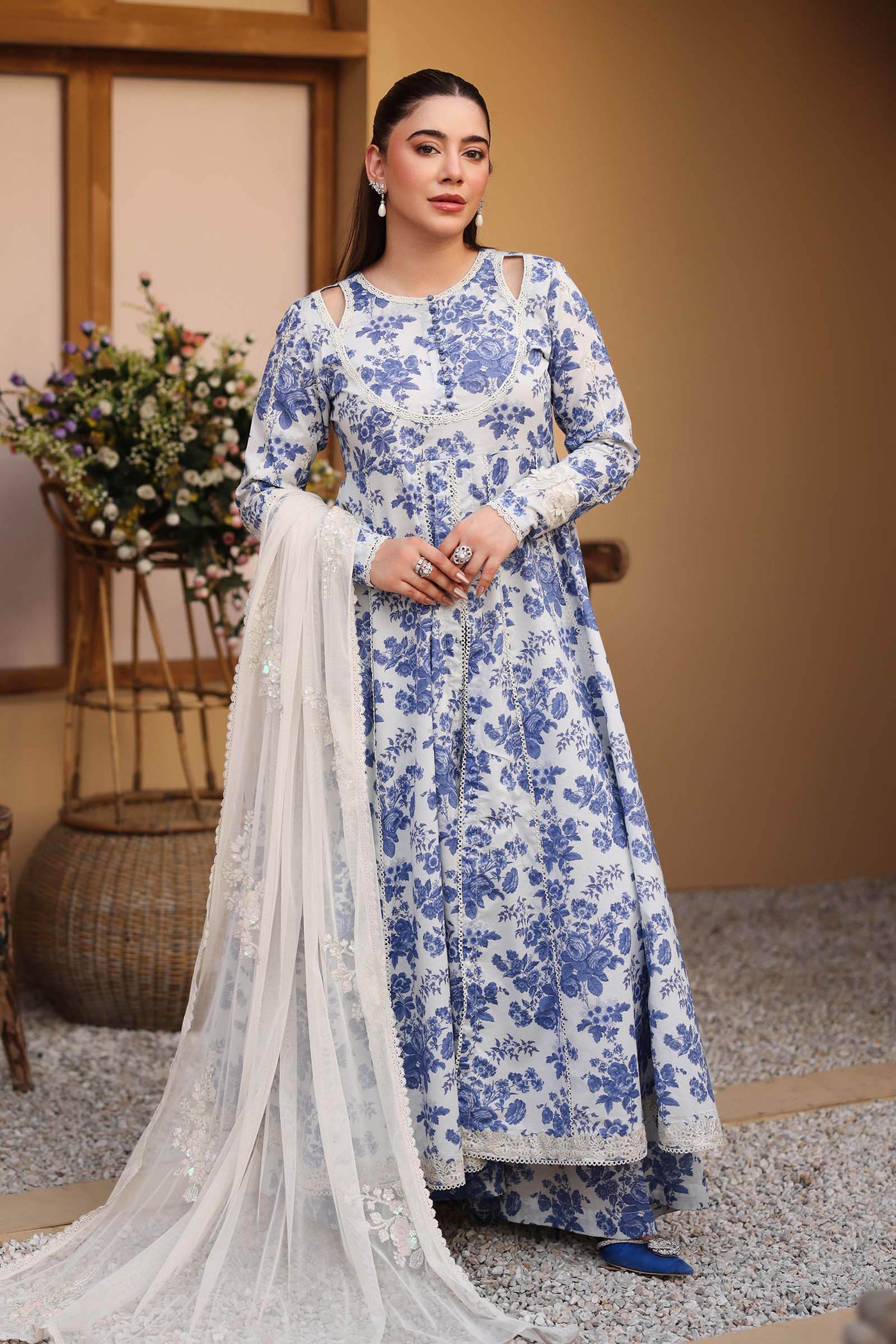 3 Piece Printed Lawn Suit |  DW-EA25-87