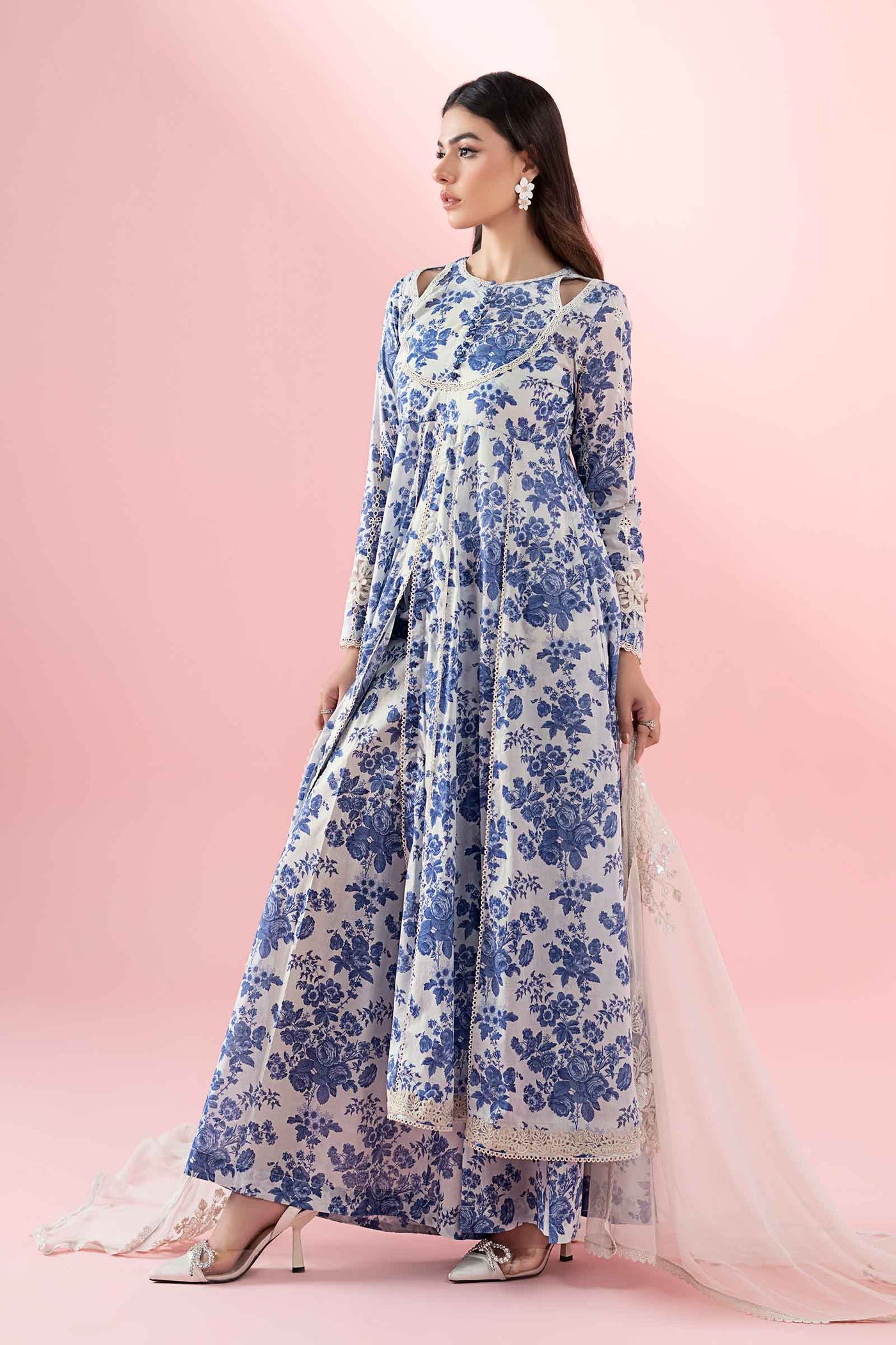 3 Piece Printed Lawn Suit |  DW-EA25-87