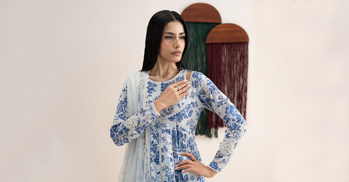 3 Piece Embroidered Lawn Suit