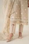 3 Piece Embroidered Paper Cotton Jacquard Suit