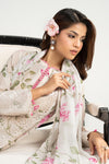 3 Piece Embroidered Paper Cotton Suit