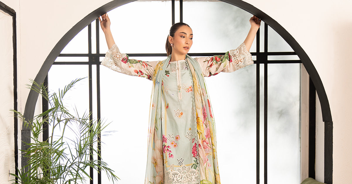 3 Piece Embroidered Lawn Suit