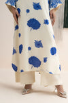 2 Piece Embroidered Raw Silk Suit