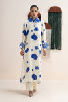 2 Piece Embroidered Raw Silk Suit