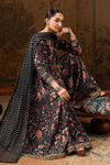 3 Piece Embroidered Raw Silk Suit