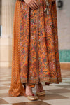 3 Piece Embroidered Raw Silk Suit